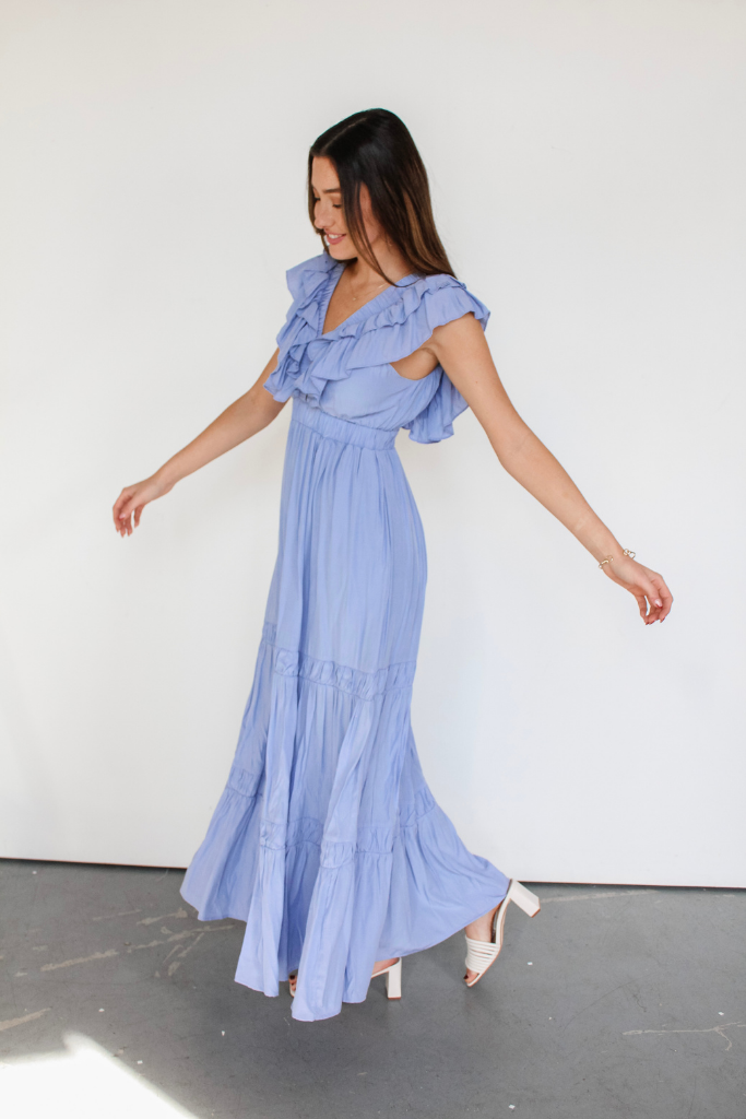 Adore Me Ruffle Maxi Dress