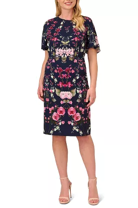 Adrianna Papell AP1D104781 - Short Sleeve Knee Length Casual Dress