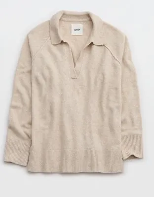 Aerie Unreal Polo Sweater-