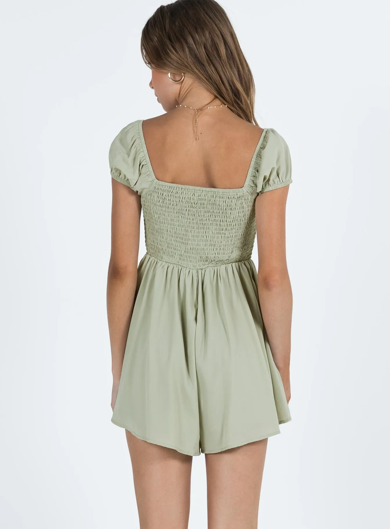 Alessandara Romper Green