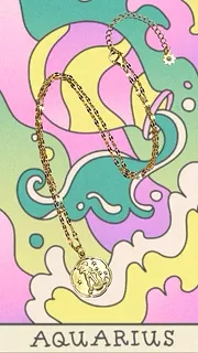 Aquarius Zodiac Necklace