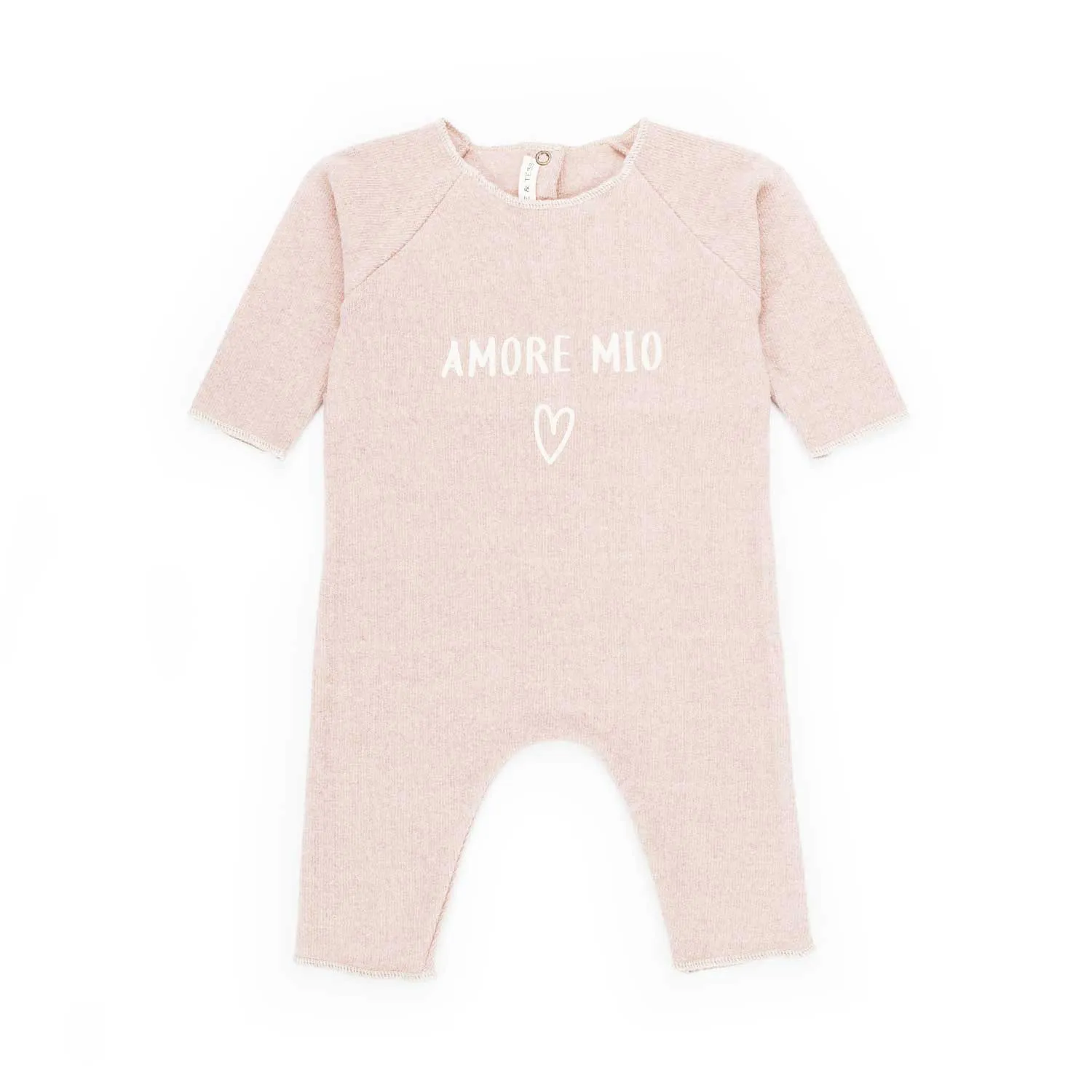 Babe & Tess Baby Girl Powder Pink Romper