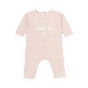 Babe & Tess Baby Girl Powder Pink Romper