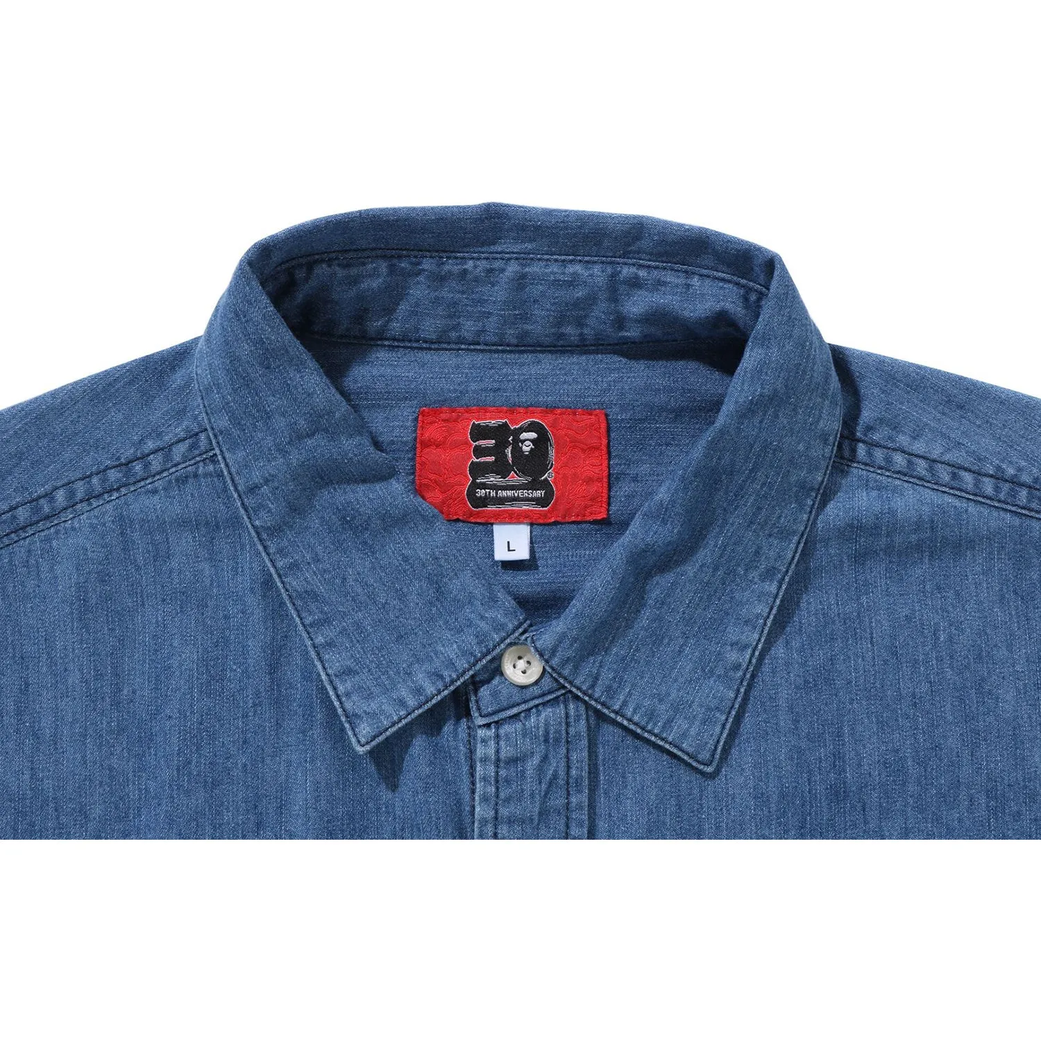 BAPE 30TH ANNIV. DENIM SHIRT RELAXED FIT MENS