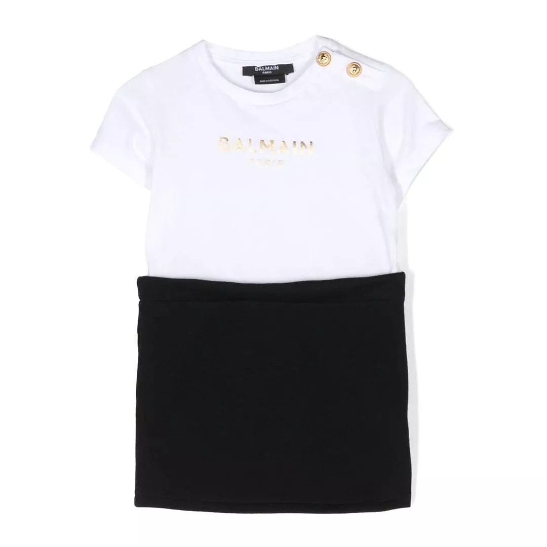 Black & White Logo Dress