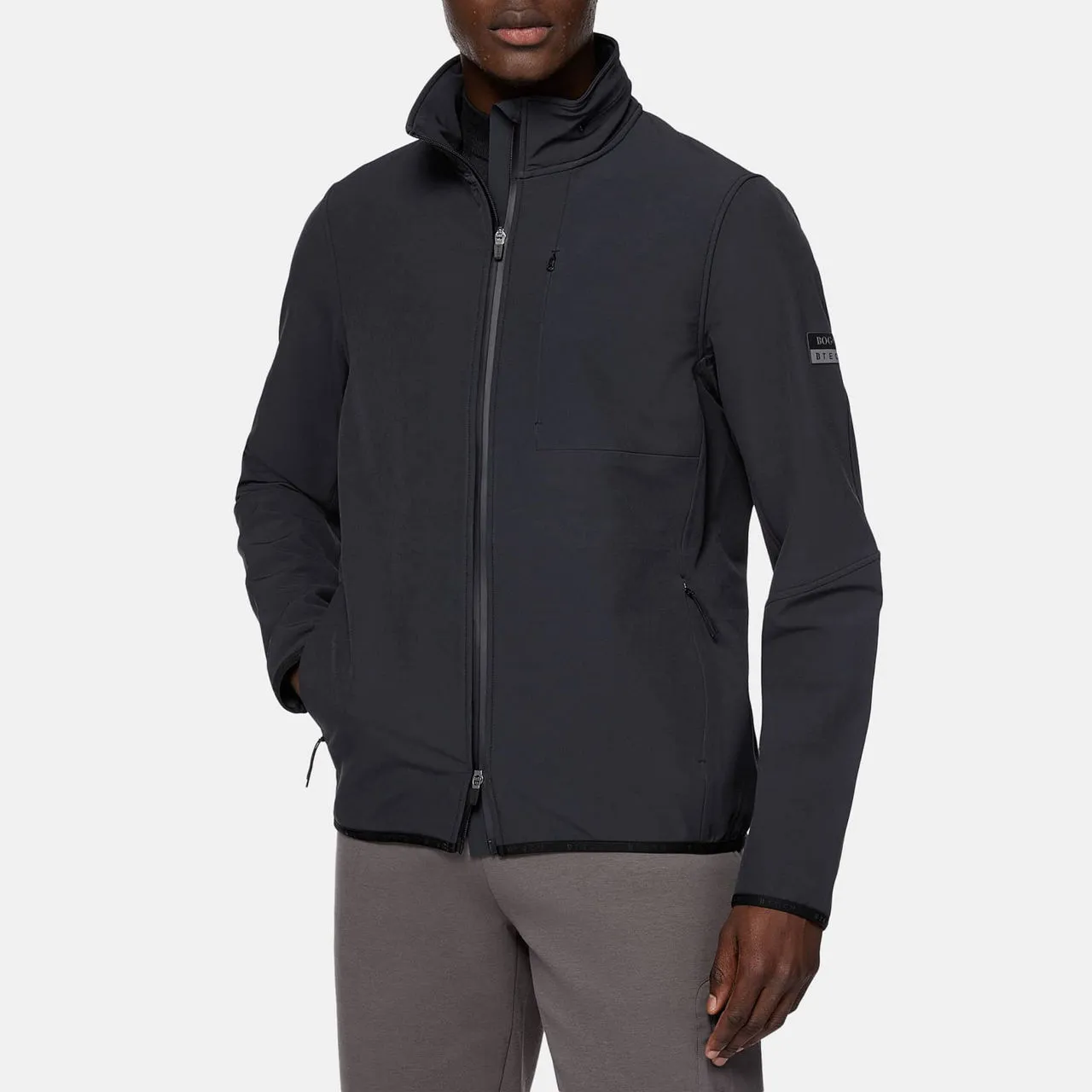 BOGGI MILANO Tech Windproof Jacket - Black