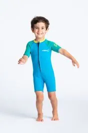 C Skins C-Kids Toddler Shorty Wetsuit 2024 - Cyan / Green