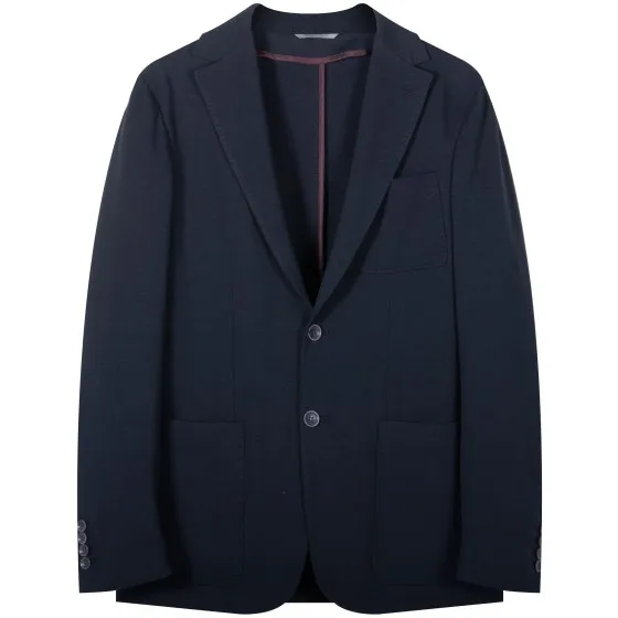 Canali 'Unstructured' Cotton Blazer Navy