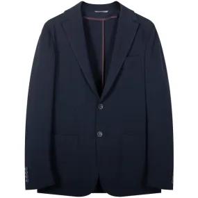 Canali 'Unstructured' Cotton Blazer Navy