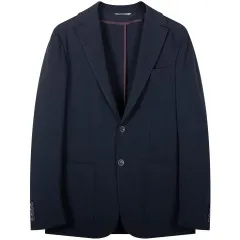 Canali 'Unstructured' Cotton Blazer Navy