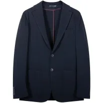 Canali 'Unstructured' Cotton Blazer Navy