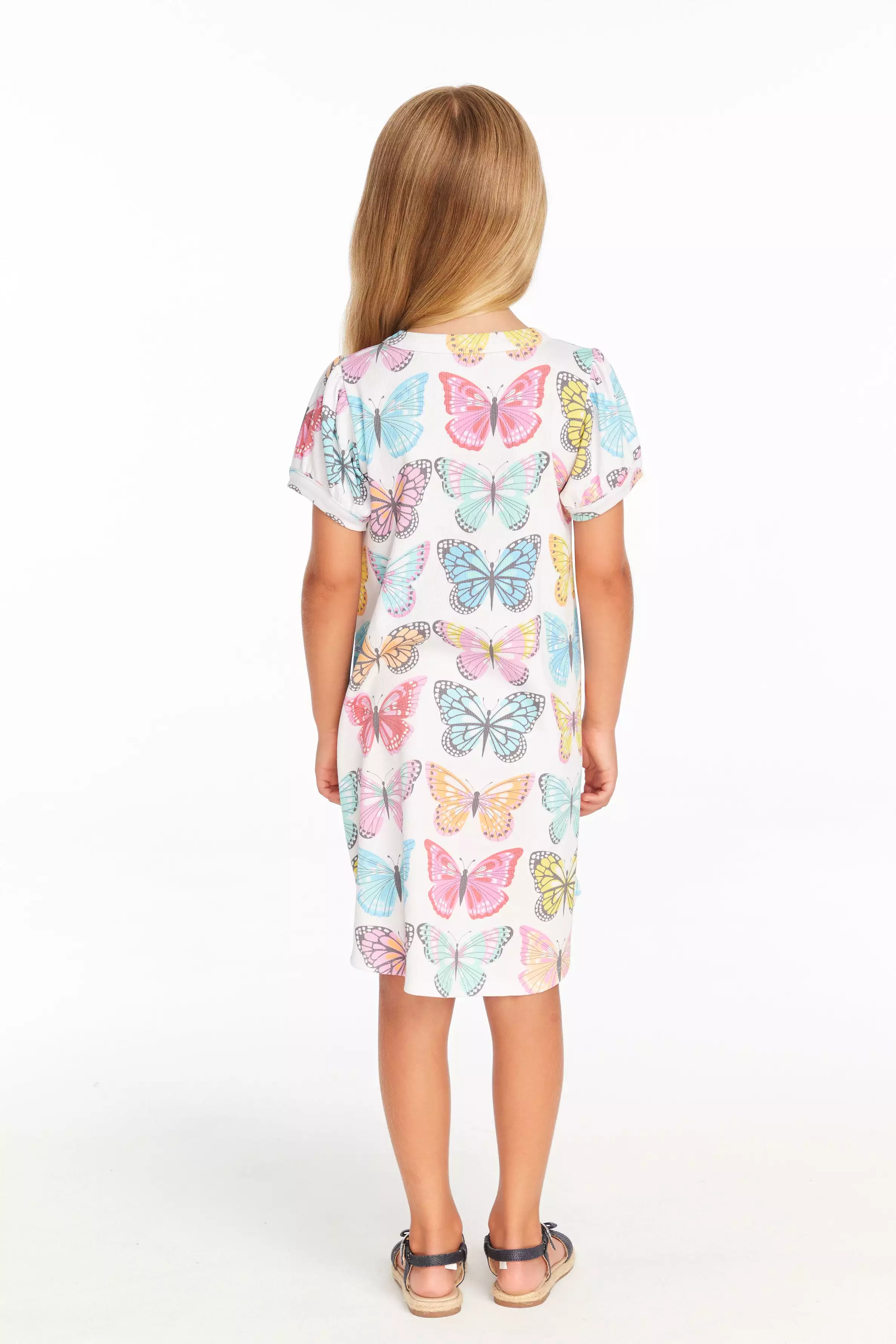 Chaser Puff Sleeve She's a Butterfly Dress