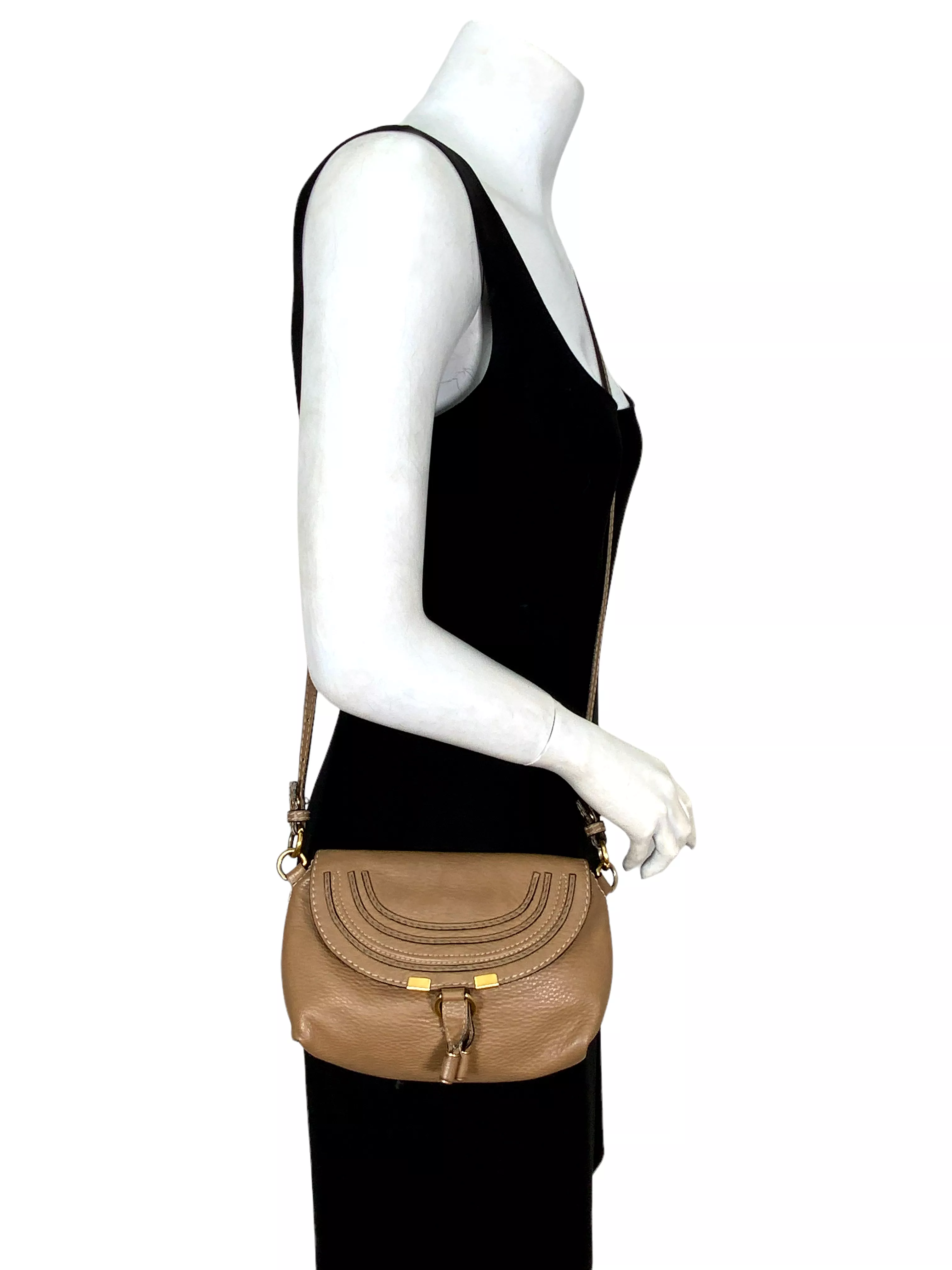 Chloe Leather Marcie Pochette Crossbody Bag