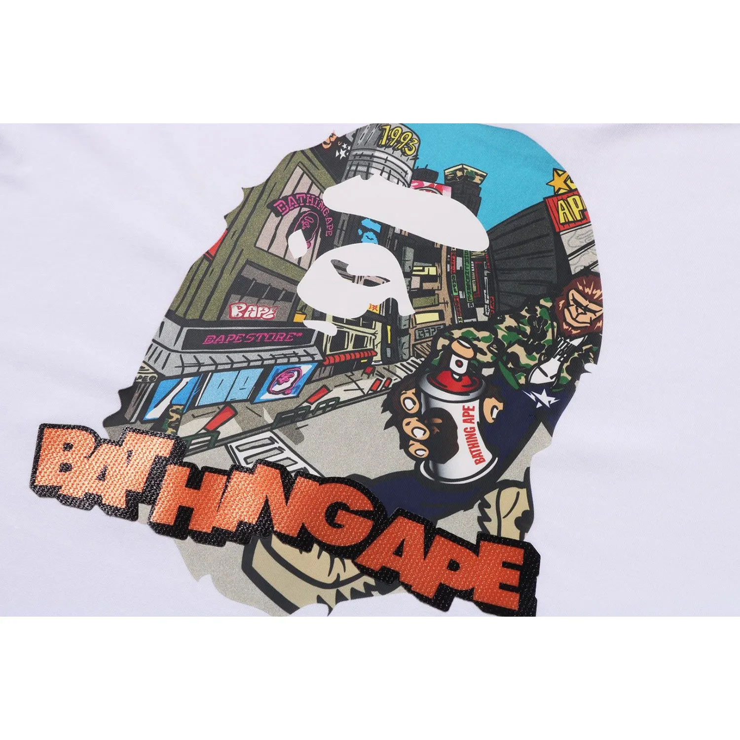 COMIC ART APE HEAD RELAXED FIT TEE MENS