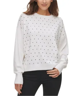 Dkny Womens Embellished Pullover Sweater, TW2