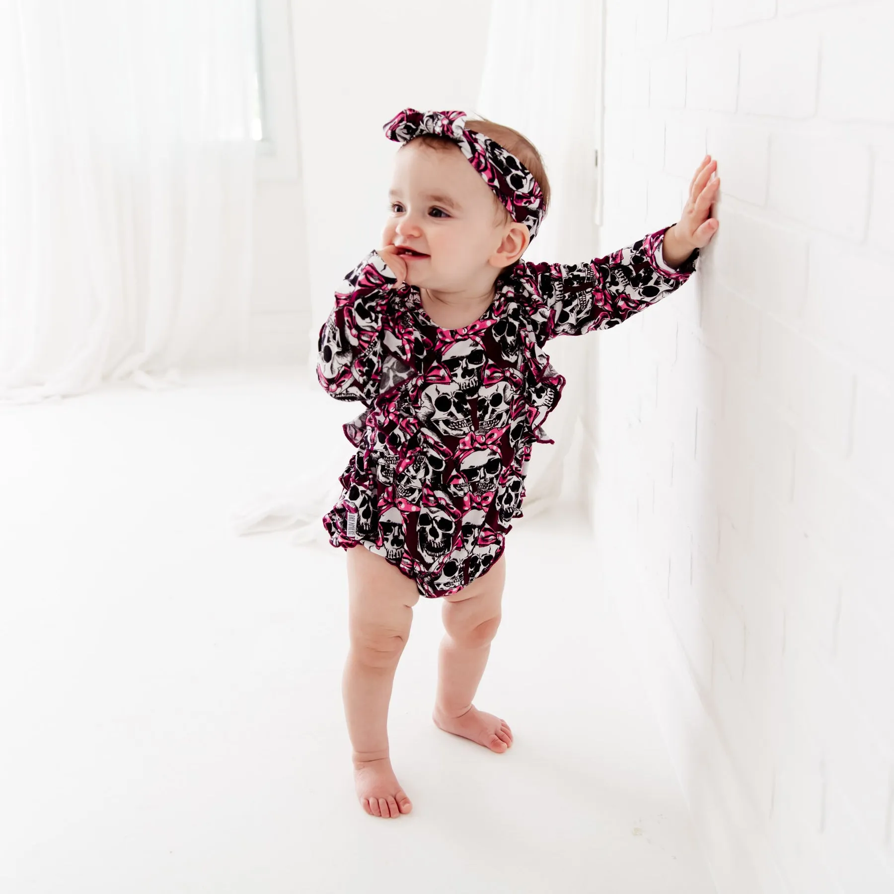 Dreamiere Bad to the Bows Bamboo Viscose Long-Sleeve Bubble Romper – FINAL SALE