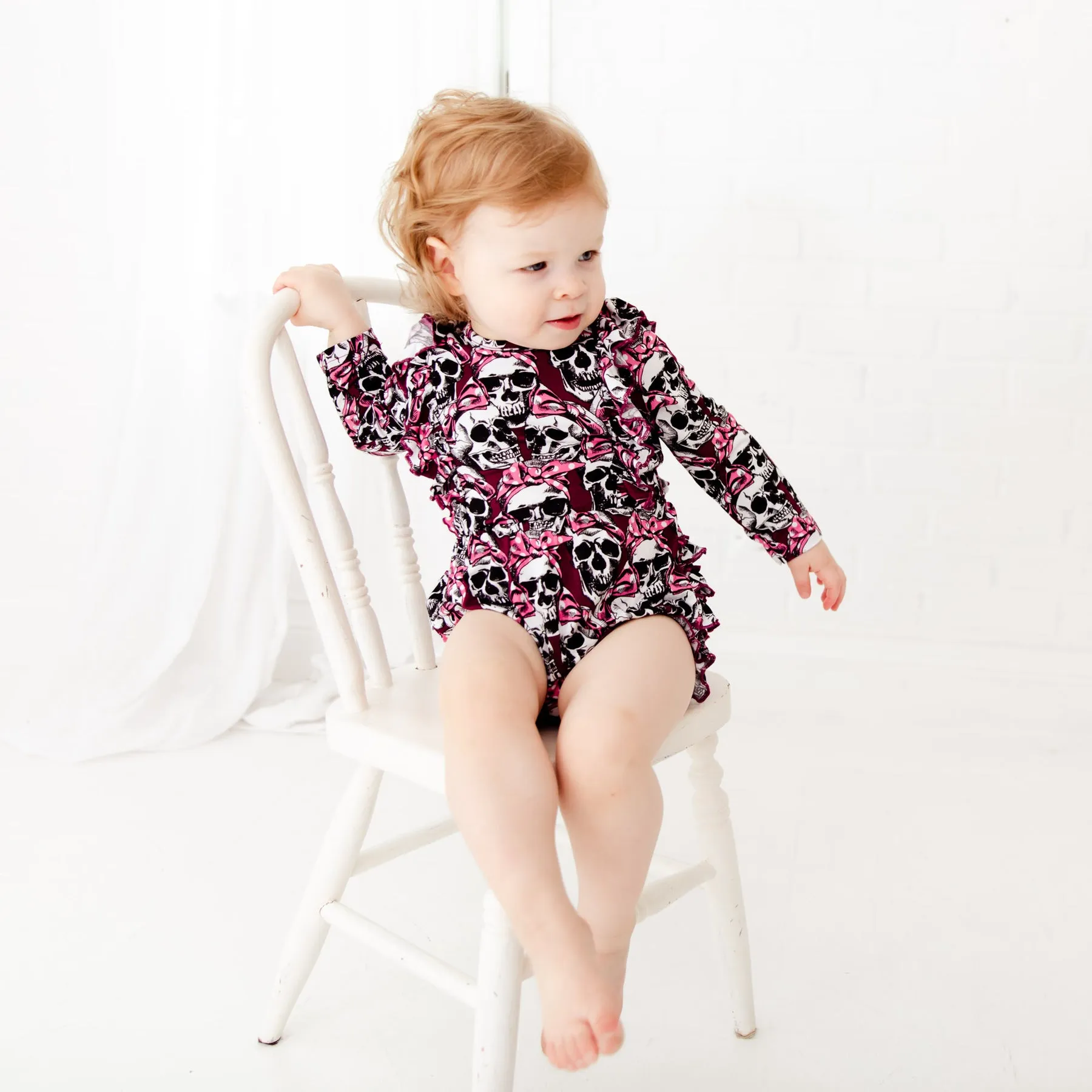 Dreamiere Bad to the Bows Bamboo Viscose Long-Sleeve Bubble Romper – FINAL SALE