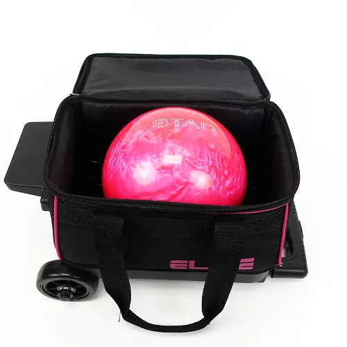 Elite Basic Single Roller Pink Bowling Bag