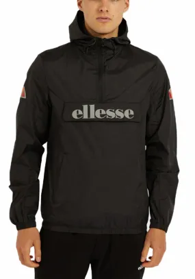 Ellesse Mens Acera Hooded Cagoule Jacket Black