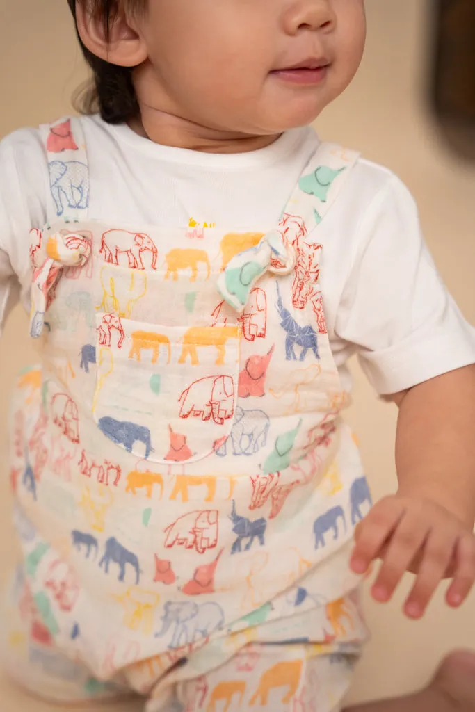 Emery Jumpsuit - Colourful Elephants