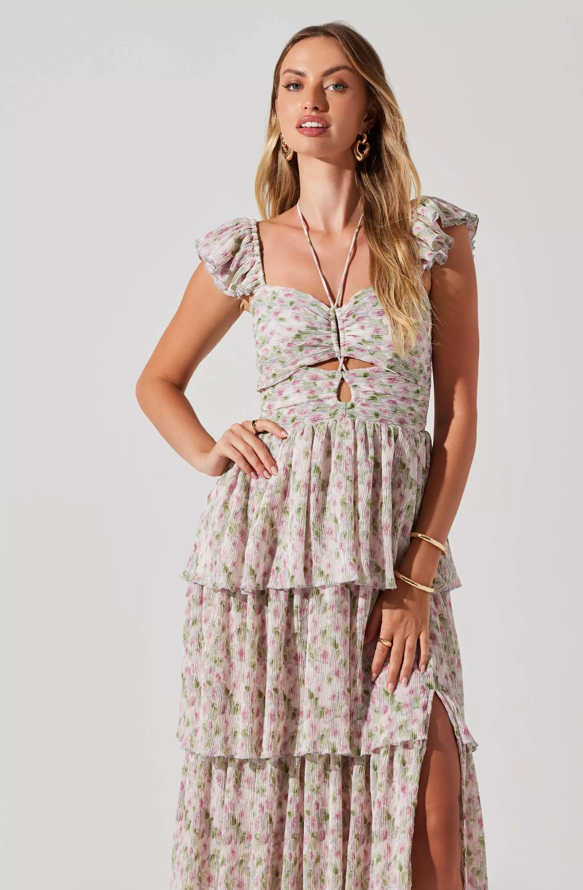 Emmeline Floral Tiered Maxi Dress