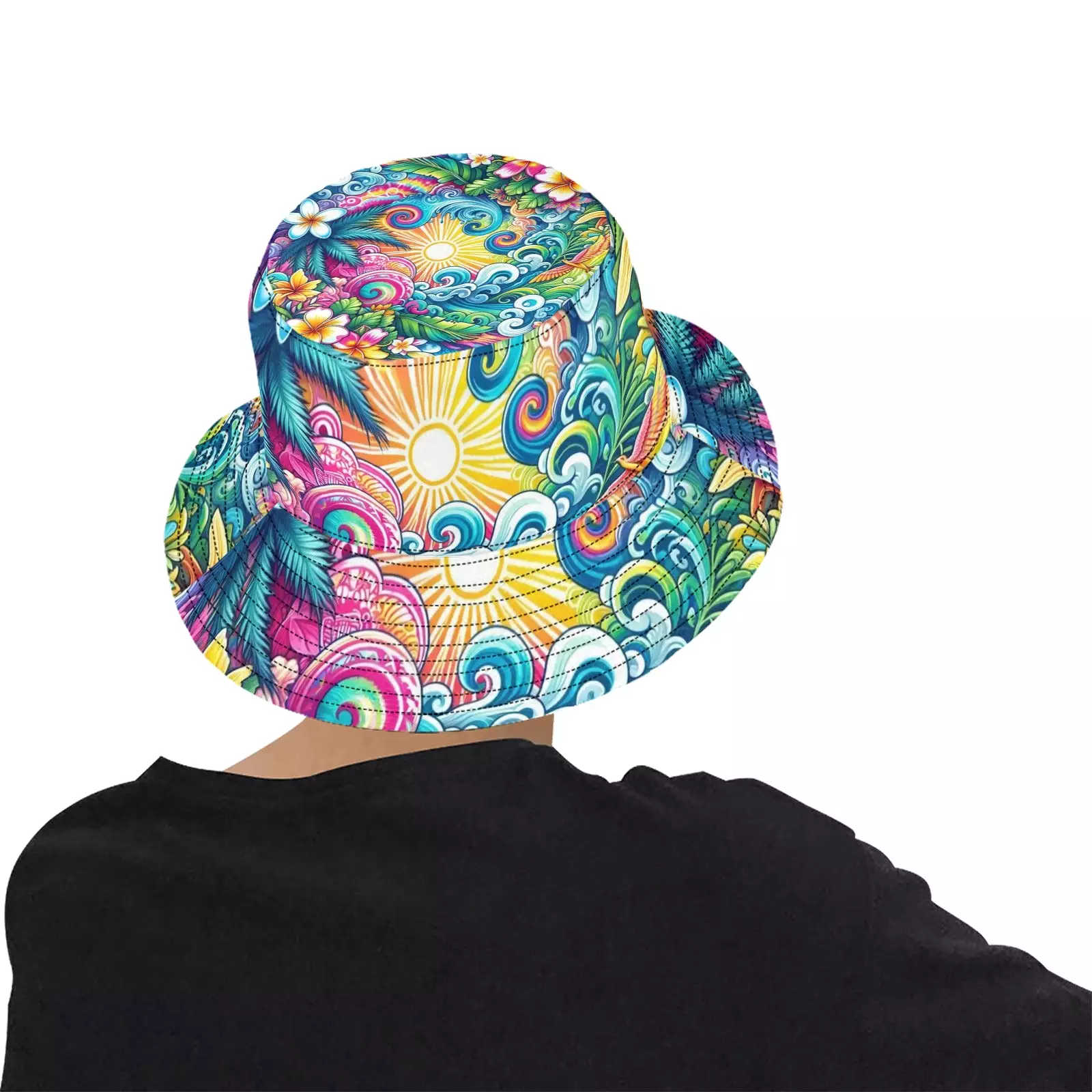 Euphoric Tides Rave Bucket Hat