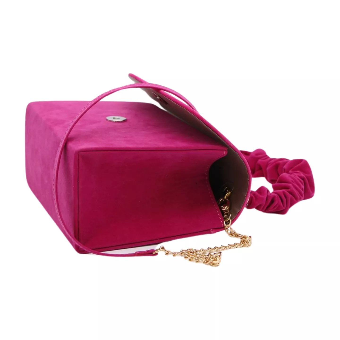 FABUCCI Fuchsia Pink Suede  Handbag