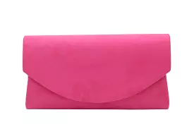 Fabucci Pink Suede Envelope Clutchbag