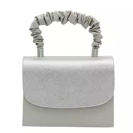 FABUCCI Silver Shimmer Handbag