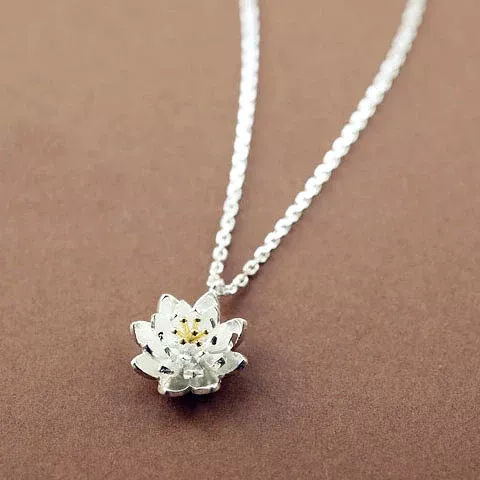 Fresh Accessories - Lotus Sterling Silver Necklace