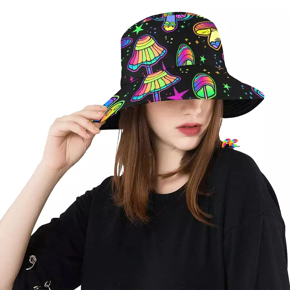 Fungi Dreamscape Rave Bucket Hat