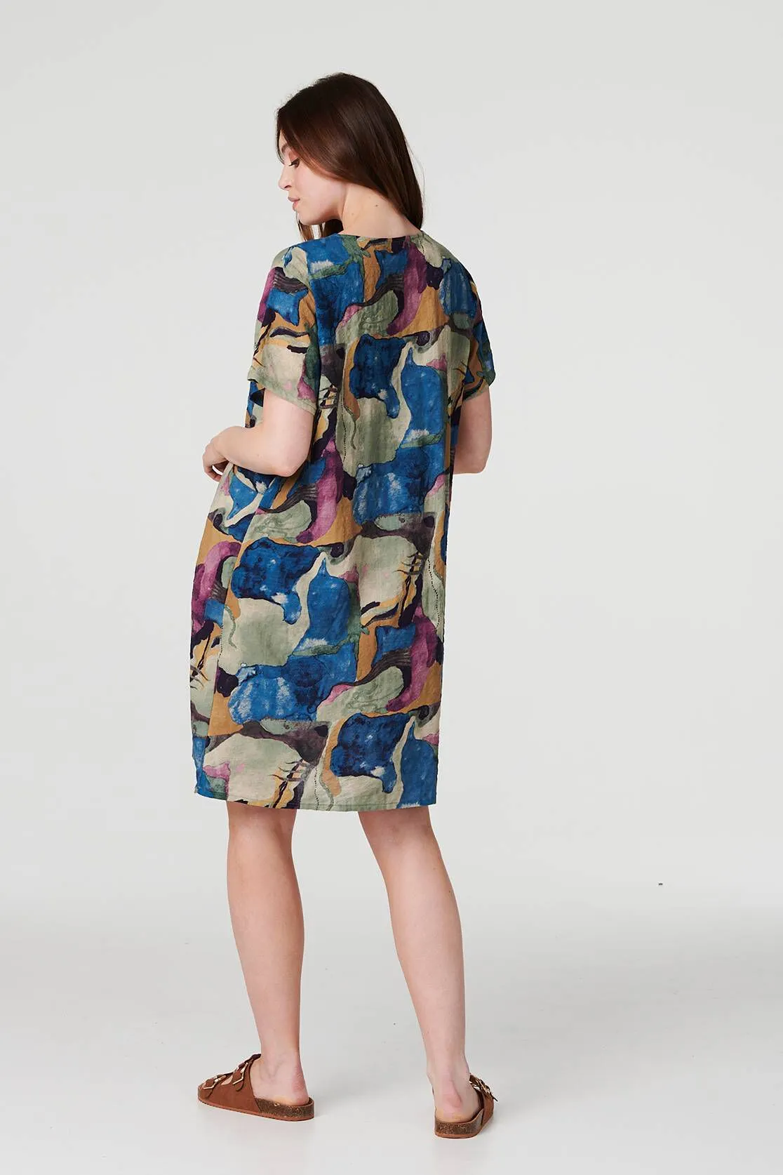 Izabel London - Printed Relaxed Short Dress