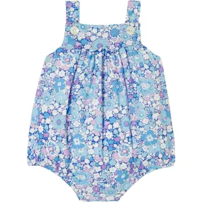 Jacadi Baby Girl Liberty Fabric Rompers, Blue & Multicolours