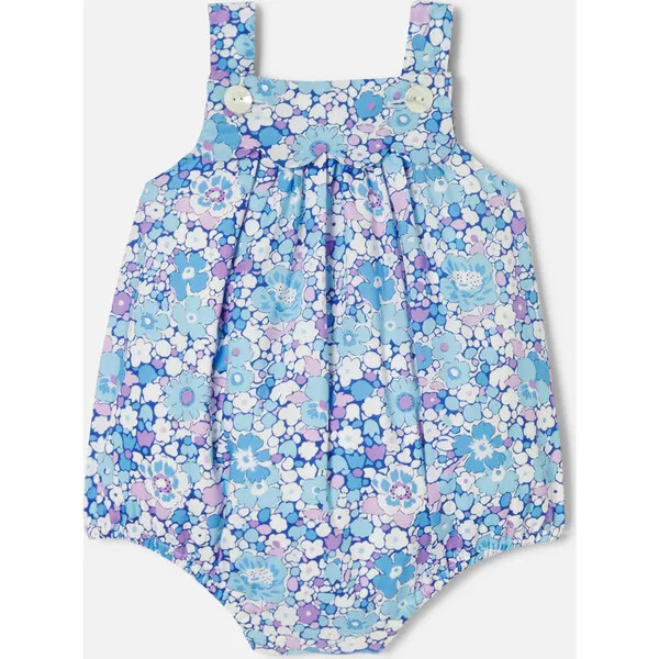 Jacadi Baby Girl Liberty Fabric Rompers, Blue & Multicolours