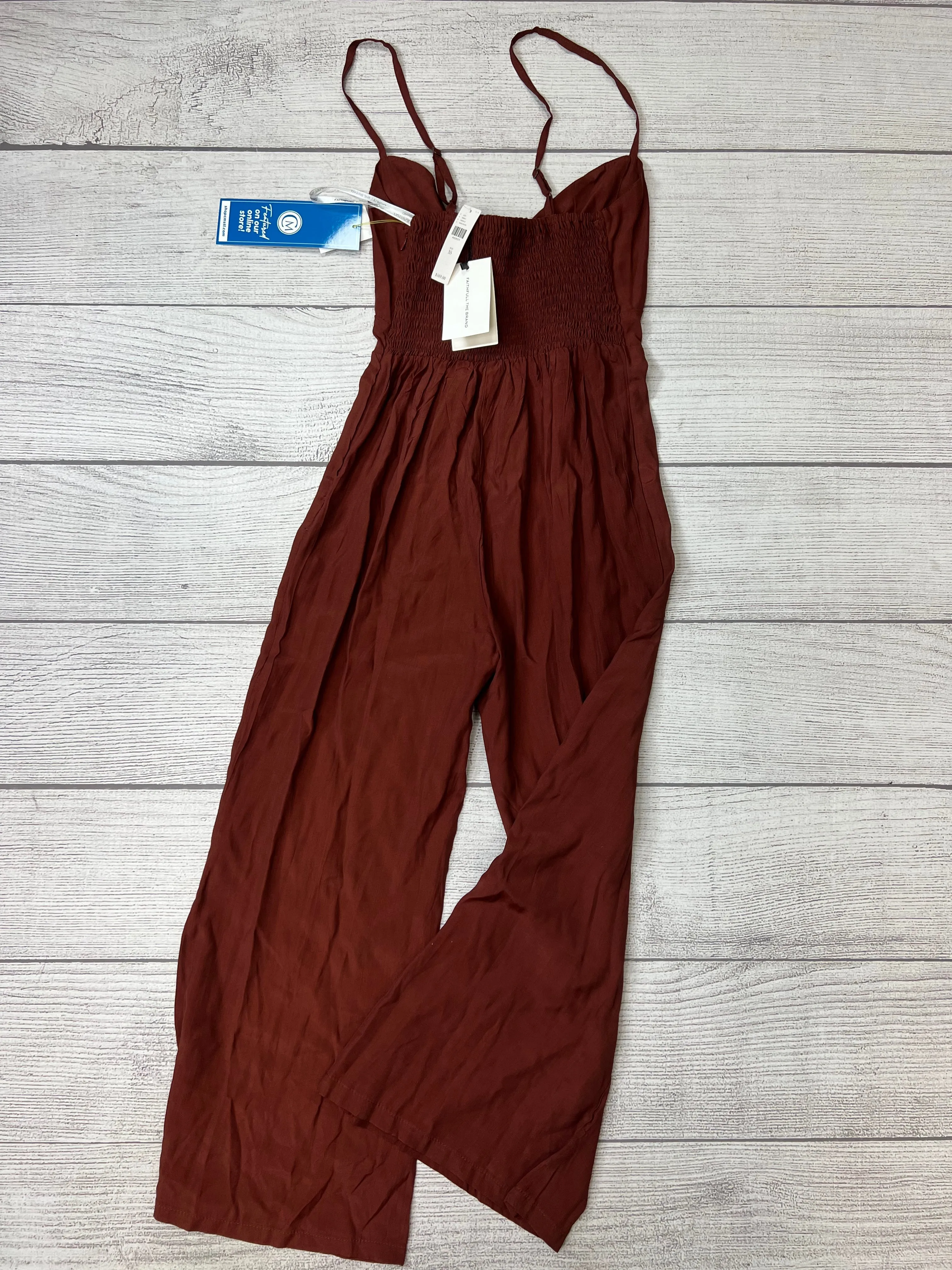 Jumpsuit By Anthropologie In Maroon, Size: Xs