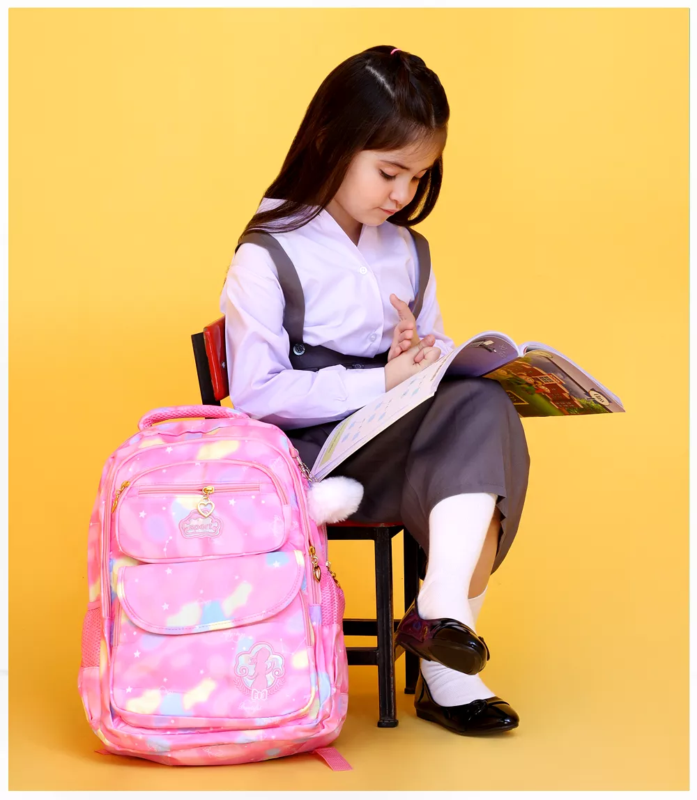 KA0013-PINK-School Bag For Girls