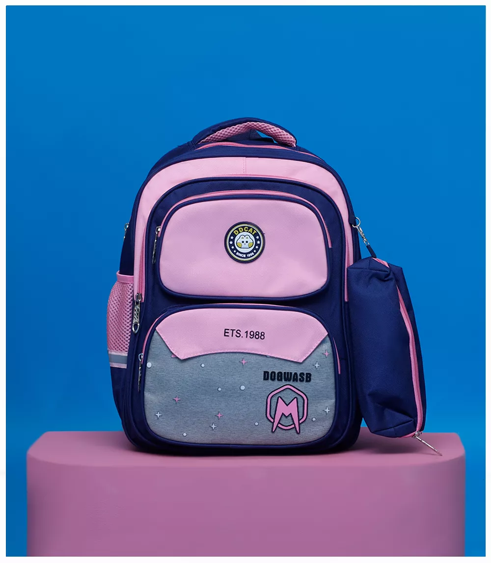 KA0016-PINK-School Bag For Girls