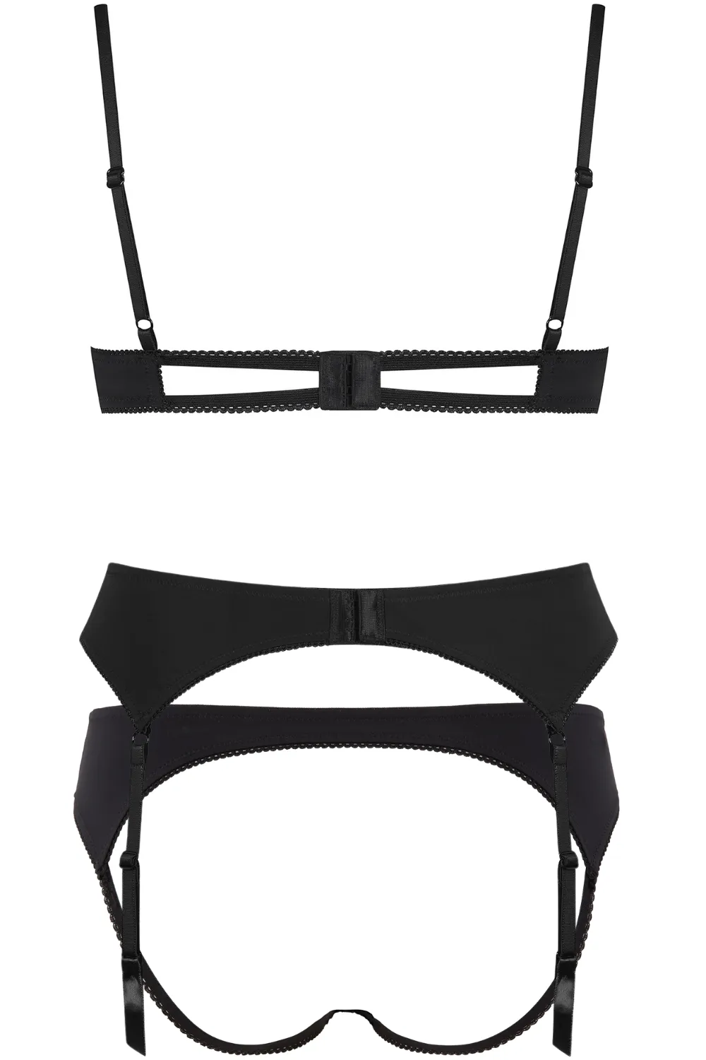 Le Petit Secret Cupless Bra, Naked Shorty & Suspender