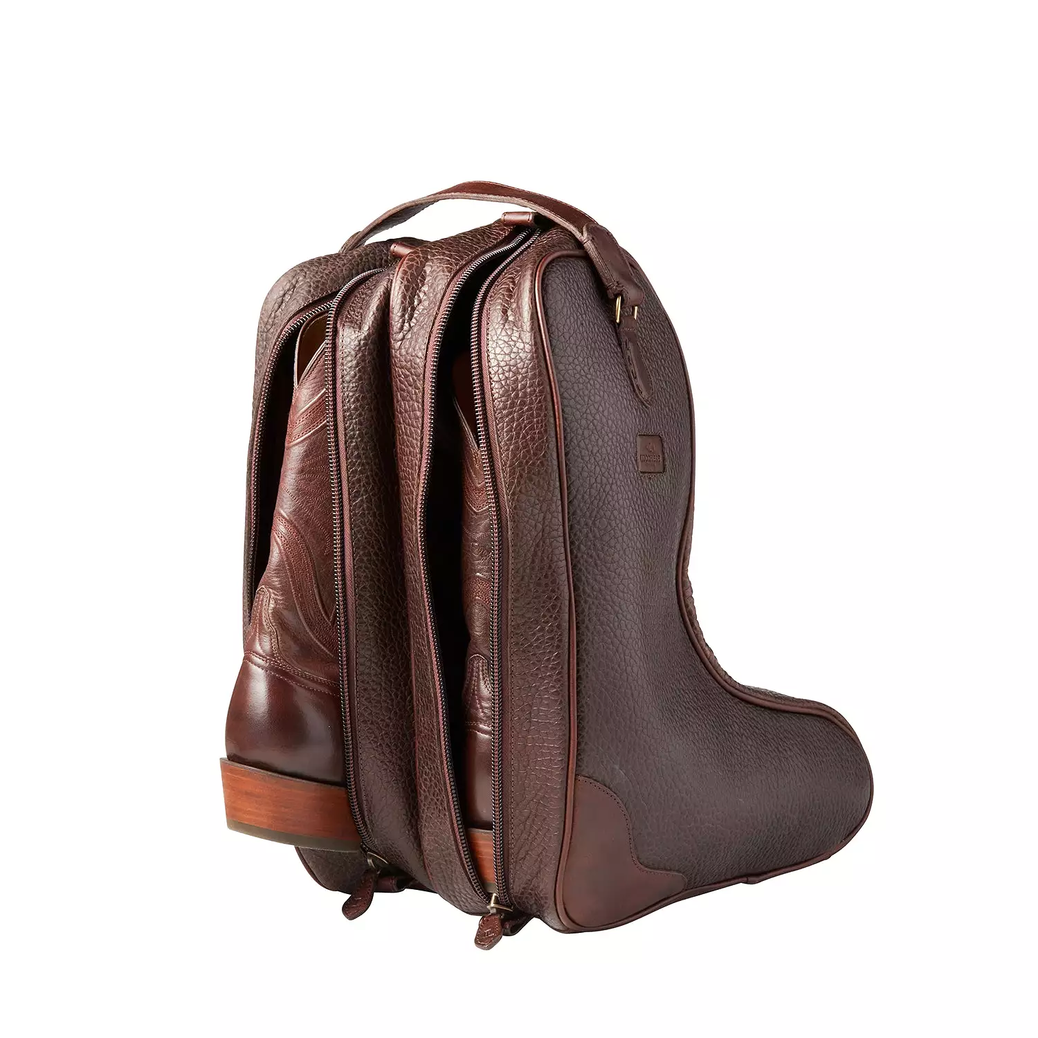 Leather Boot Bag :: Brown