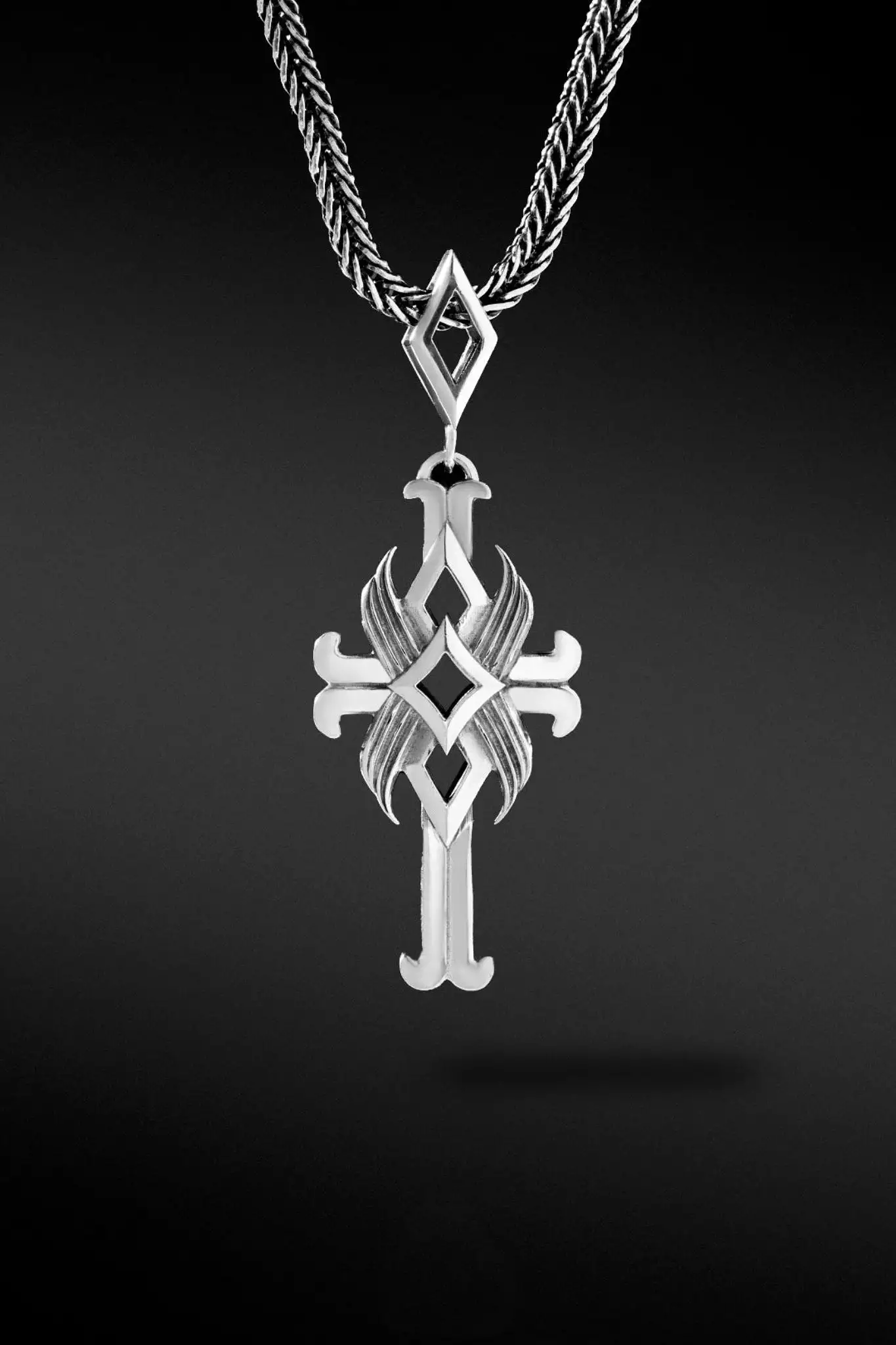 Lotus Cross Pendant