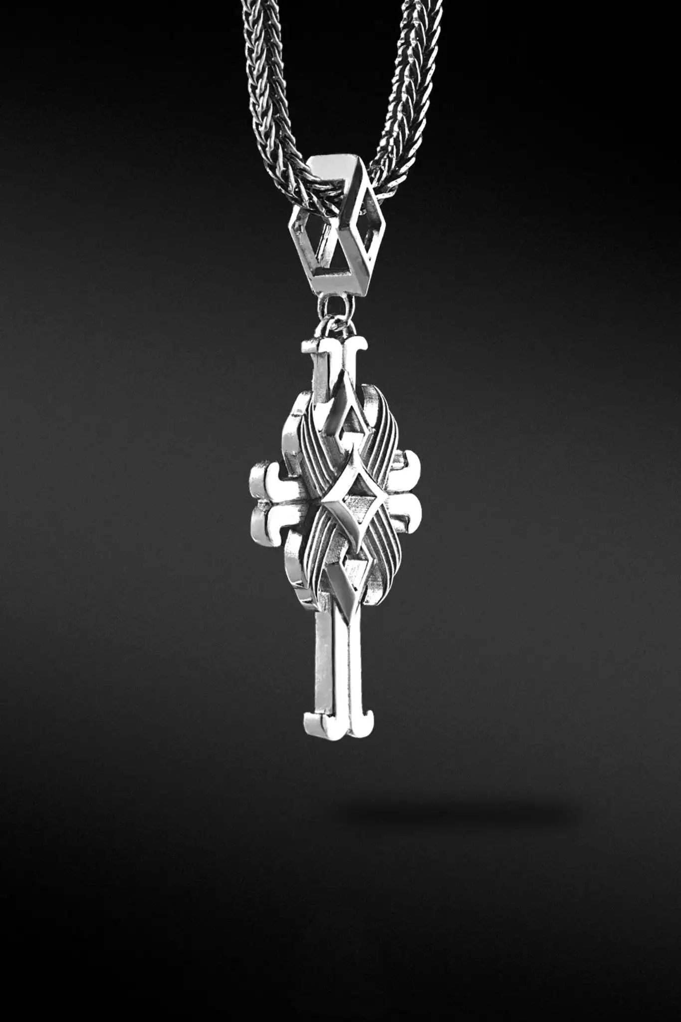 Lotus Cross Pendant