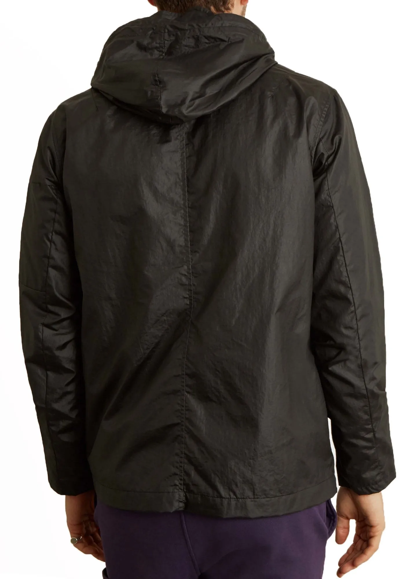 Lyle & Scott Minimal Hooded Zip Through Jacket True Black