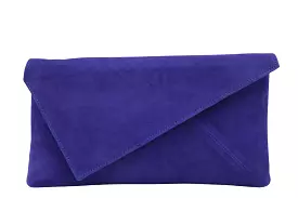 MARIAN Electric Blue Envelope Clutch Bag