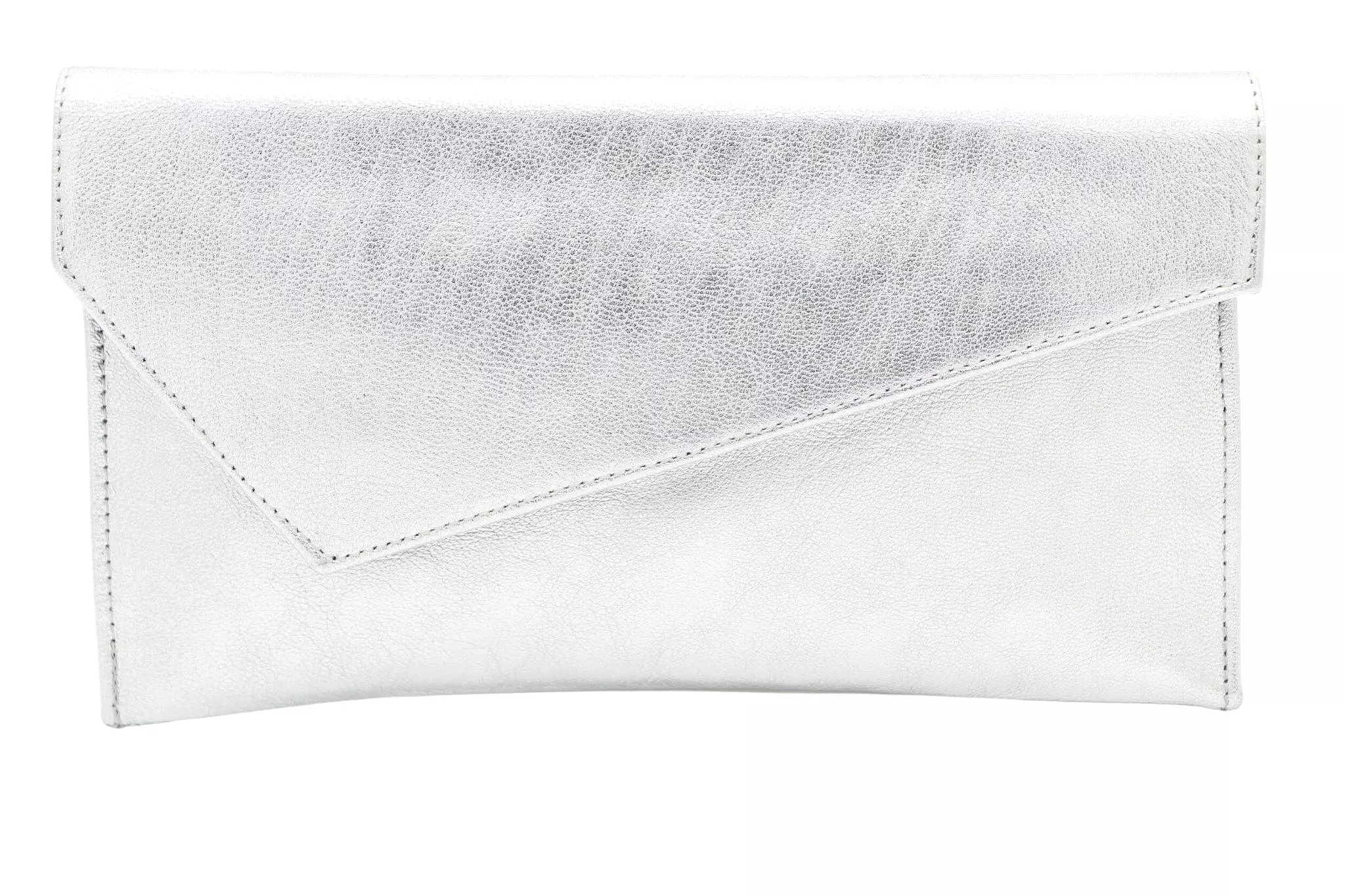 MARIAN Silver leather Envelope Clutch bag