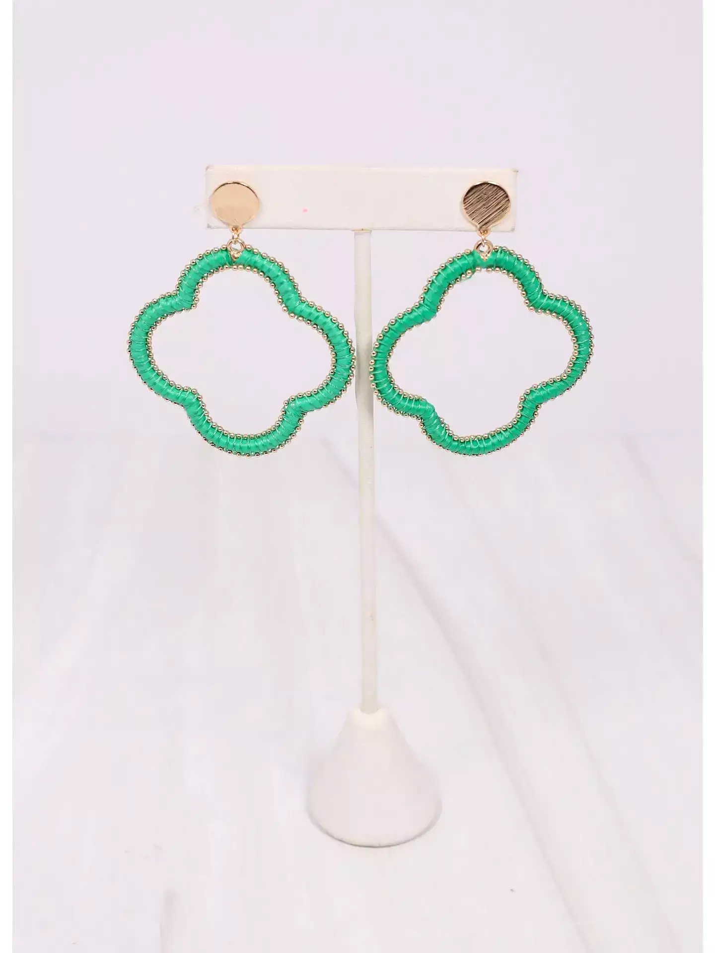 McMillan Wrapped Clover Earring - (three colors)