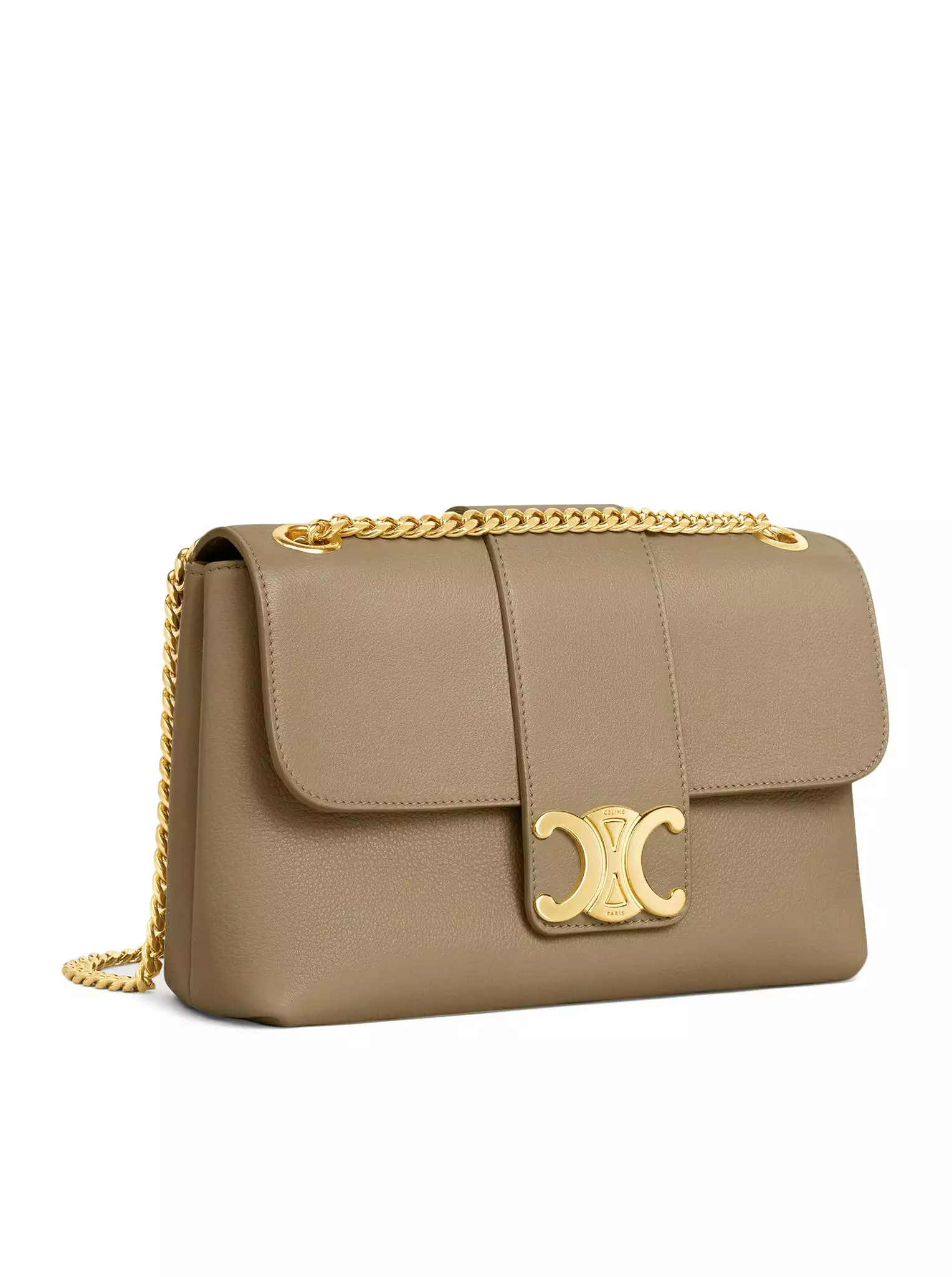 MEDIUM VICTOIRE BAG IN SOFT SEPIA BROWN CALF LEATHER