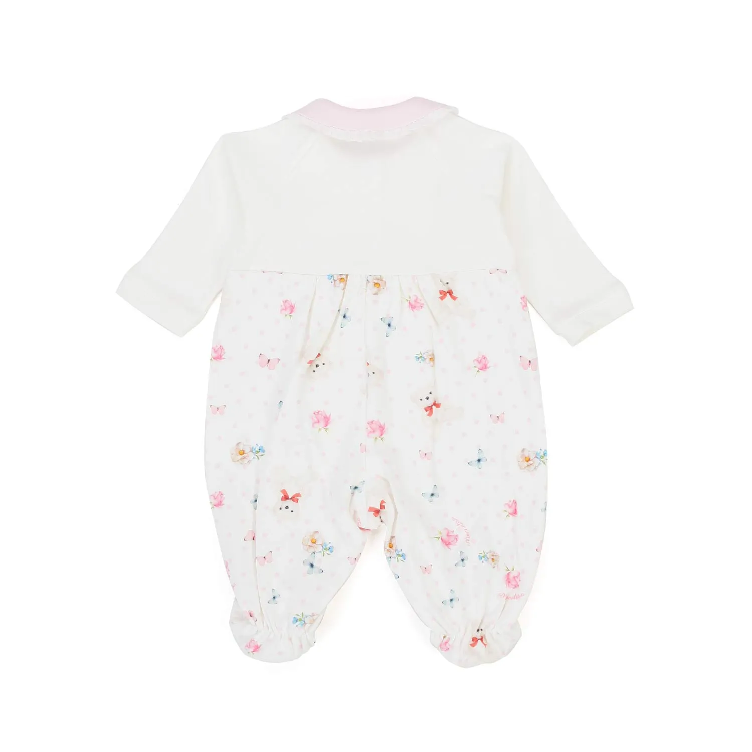 Monnalisa Baby Romper With Bows