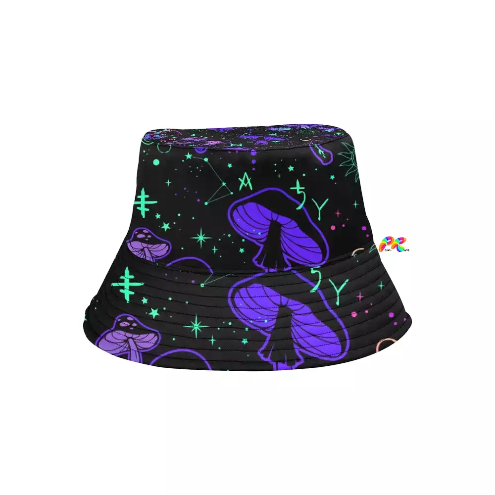 Mushroom Cult Rave Bucket Hat