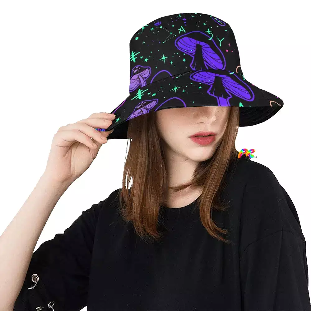 Mushroom Cult Rave Bucket Hat