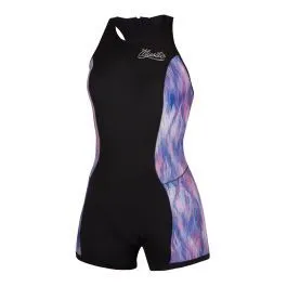 Mystic Diva 2/2mm Short John Womens Shorty Wetsuit 2022 - Black/Purple